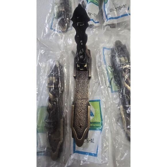 6 AMEROCK Vintage Antique Brass Pendant Pull with Backplate BP-276-AE - Picture 3 of 5